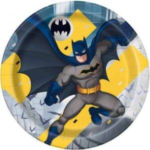 8 PRATOS 23 CM BATMAN