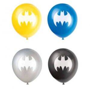 8 BALÕES LATEX 12'' BATMAN