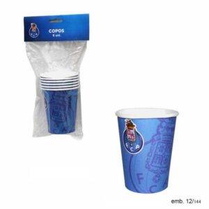 6 Copos FC Porto - Produto oficial Licenciado