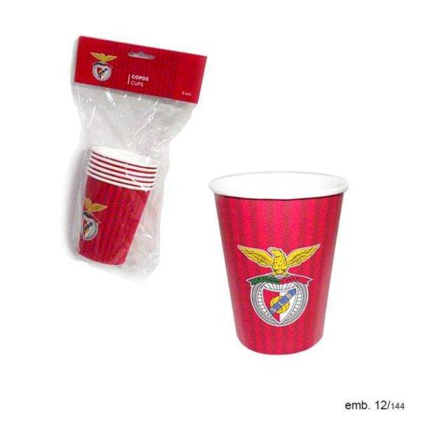 6 Copos SL Benfica - Produto oficial Licenciado