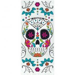 20 SACOS DE OFERTA CELOFANE DIA DOS MORTOS CAVEIRA