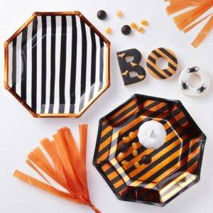Pratos Foil Laranja Pumpkin Party