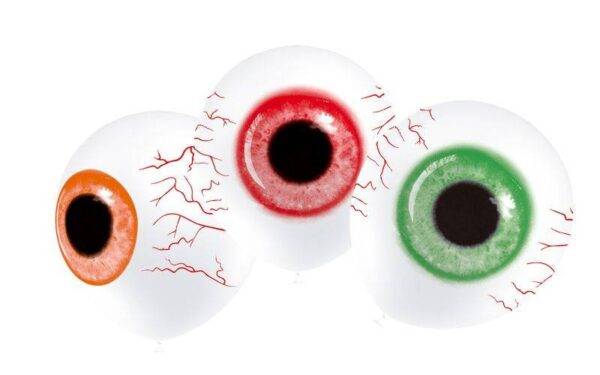 Saco de 10 Balões 32 cm Olhos de Zombie