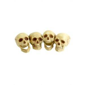 Pack 4 caveiras 16 cm
