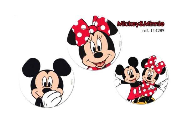 Hóstias redonda 20cm Mickey/Minnie sortida