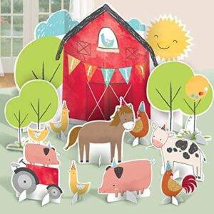 11 KITS DECORAÇÃO DE MESA QUINTA BARNYARD