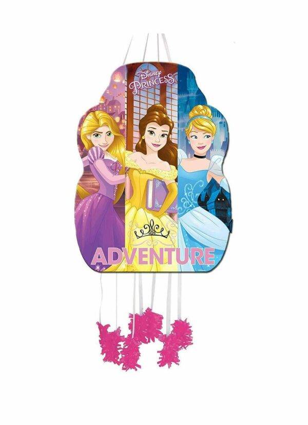 Pinhata para festa do tema Princesas Adventure 28X33 cm