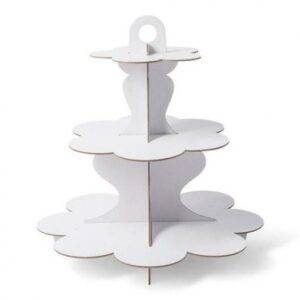 Cupcake Stand 34 cm 3 Andares Branco
