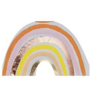 16 Guardanapos 33x20 cm 3 Folhas Arco-Íris Foil