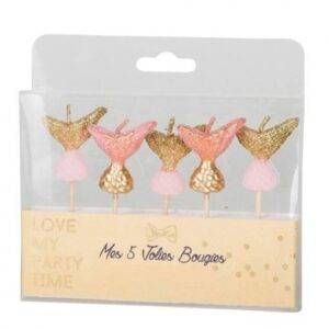 5 Velas 7 cm Sereia