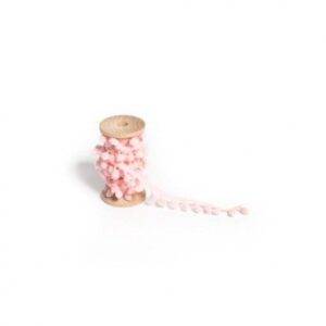 Fita de pompons Rosa Claro 1.5 cm x 2 m