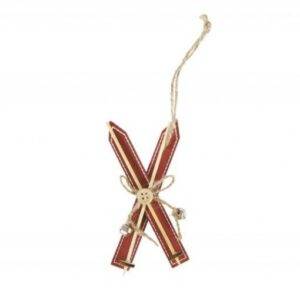 Decoração Pendente 5,5x2x12 cm Skis Natal