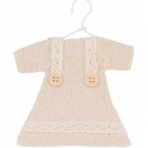 4 DECORAÇÕES VESTIDOS DE LINHO COM CABIDE