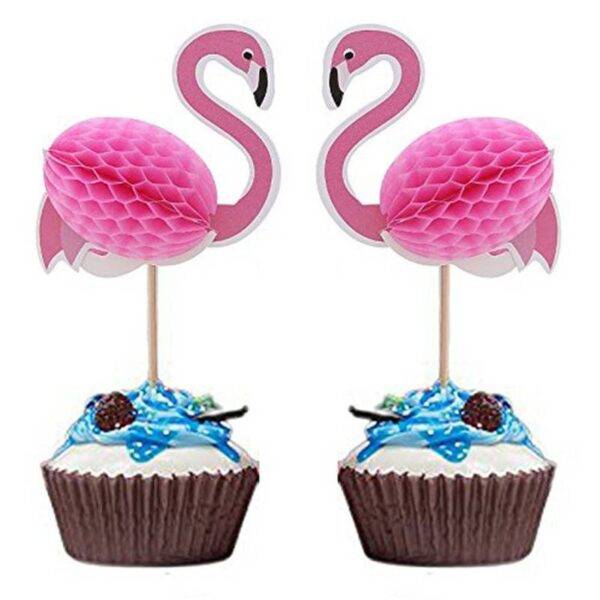 Toppers flamingo (10 Unidades)