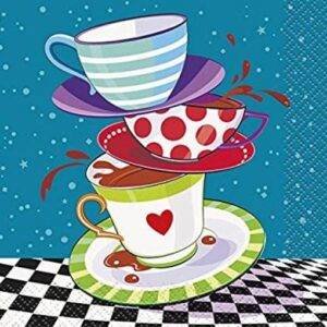 16 GUARDANAPOS 25 CM MAD TEA PARTY (ALICE NO PAÍS DAS MARAVILHAS)
