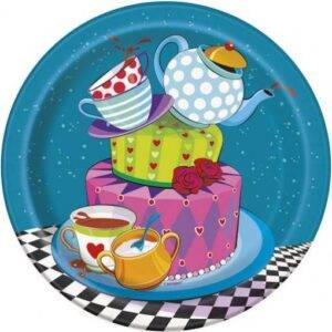 8 PRATOS 18 CM MAD TEA PARTY (ALICE NO PAÍS DAS MARAVILHAS)