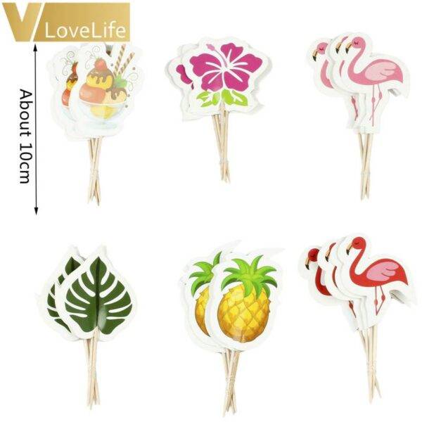 Toppers flamingo (24 Unidades)