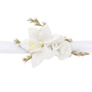 Flor no pulso, branco
