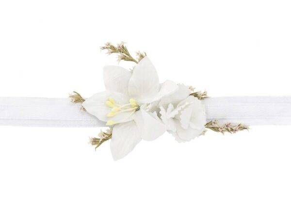 Flor no pulso, branco