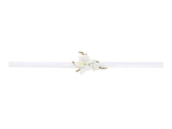 Flor no pulso, branco