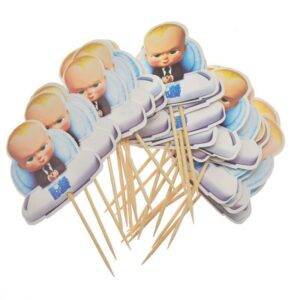 24 Cake Toppers Big Boss Baby