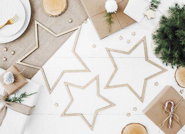 Decorações suspensas Estrelas, mix (3 unid)