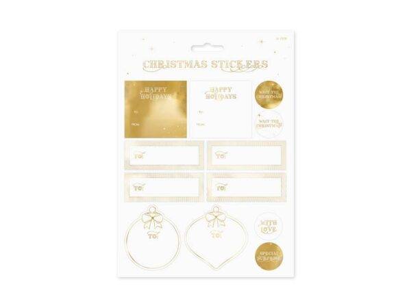 Adesivos de natal, ouro