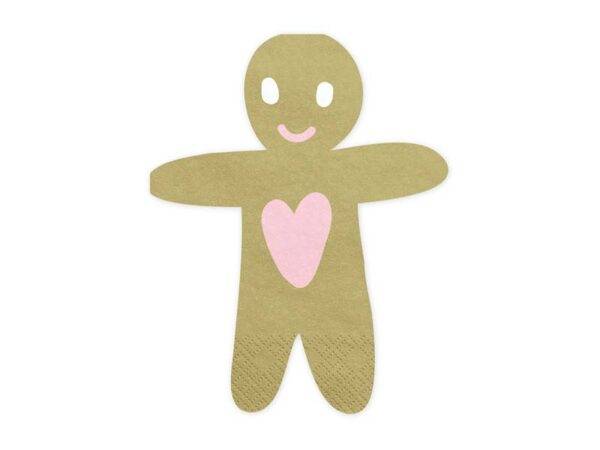 Guardanapos Gingerbread Man, 16x13 cm