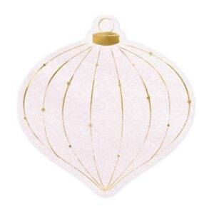 Guardanapos Bauble Natal 12x12 cm