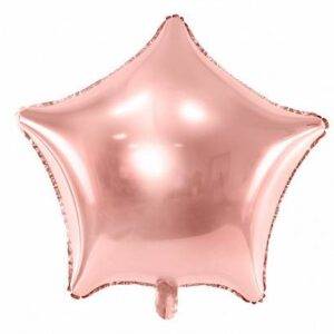 Balão de Foil Estrela 70 cm, Rosa Gold