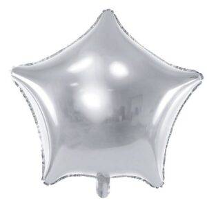 Balão de Foil Estrela 70 cm, Prateado