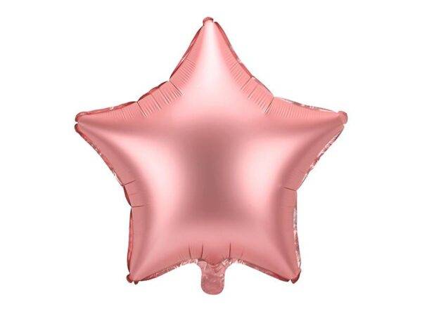 Balão de Foil Estrela 48 cm, Rosa Gold