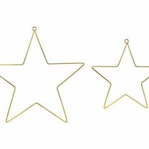 Decorações de metal suspensas Estrelas, mix