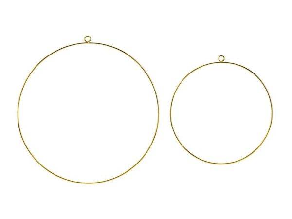 Decorações de metal penduradas aros, mix