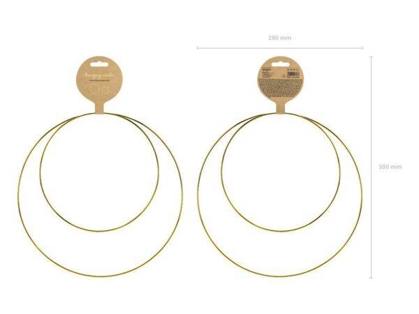 Decorações de metal penduradas aros, mix