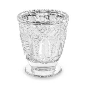 Castiçal, prata, 8 cm (4 unidades)