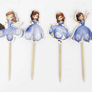 24 Cake Toppers Princesa Sofia
