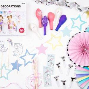 Conjunto de decorações para festas - Unicórnio