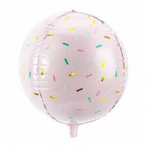 Bola balão foil - polvilhar, 40 cm, rosa claro