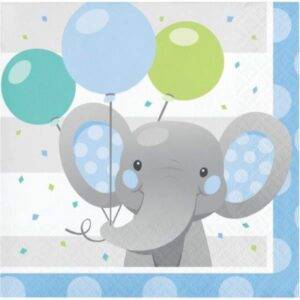 Guardanapos Pequenos Elefante Azul