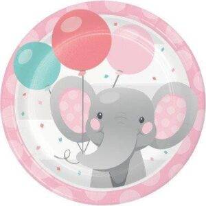 Pratos Pequenos Elefante Rosa