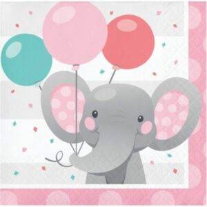 Guardanapos Elefante Rosa