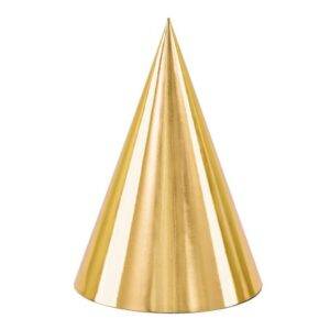 Chapéus de festa, ouro, 16 cm