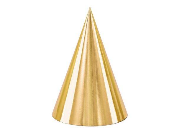 Chapéus de festa, ouro, 16 cm