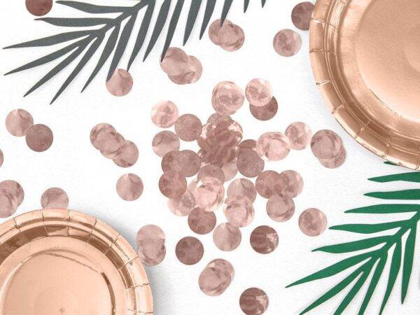 Círculos de confete, ouro rosa, 15g