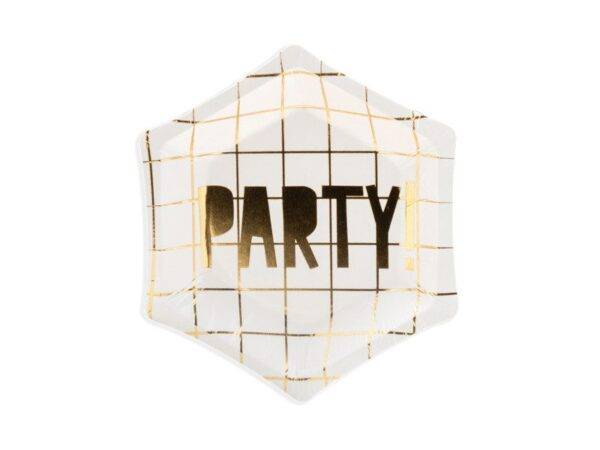 6 PRATOS 12,5CM LET'S CELEBRATE - PARTY!