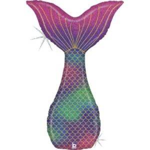 Balão Foil 46" Cauda de Sereia Brilhante