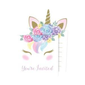 Convites Baby Unicorn