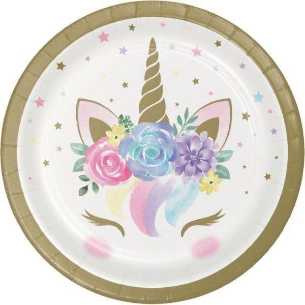 Pratos Pequenos Baby Unicorn