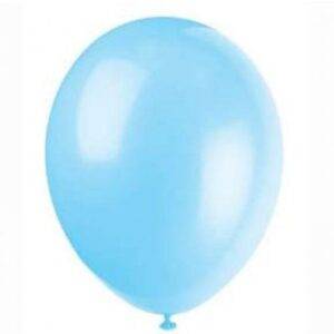 50 BALÕES LATEX 12'' AZUL CLARO